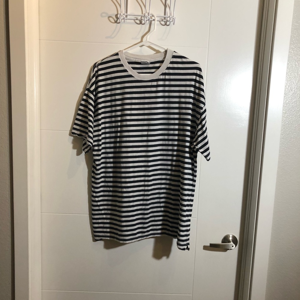 H&M pinstripe short sleeve